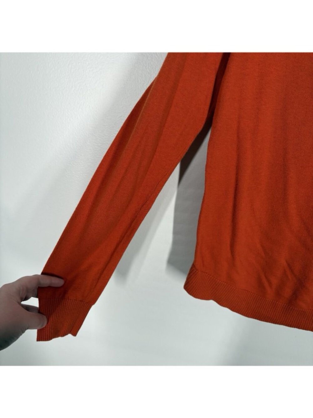 Tommy Hilfiger Womn M Orange Button Detail Basset Hound Graphic Pullover Sweater - Picture 7 of 10